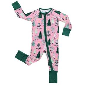 Little Sleepies newborn Pink Twinkling Trees